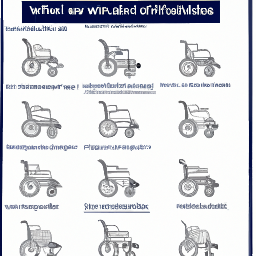 אינפוגרפיקה המציגה סוגים שונים של כסאות גלגלים עם תיאורים קצרים